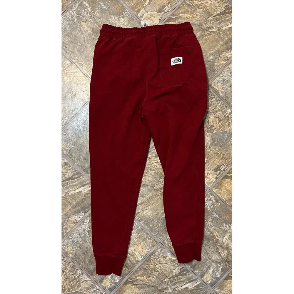 The North Face Joggers Mens Medium Red  Fleece Tapered Sweatpants